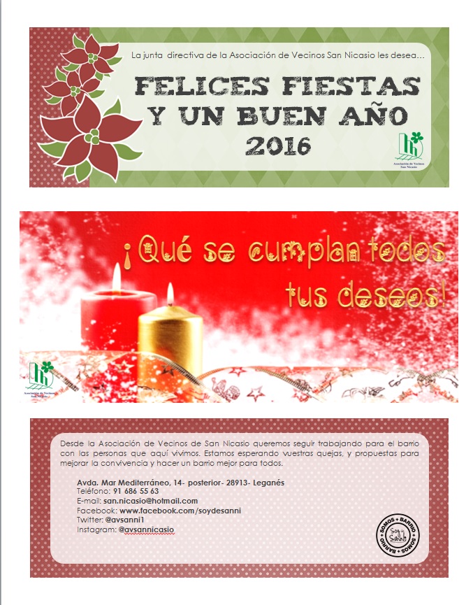 Chritsmas 2015 Asociacion de Vecinos San Nicasio