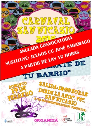 Pasacalles carnaval REENAMORATE DE TU BARRIO_ANULADO
