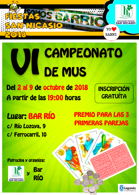 VI Campeonato MUS 2018 Fiestas San Nicasio Asociación Vecinal San Nicasio
