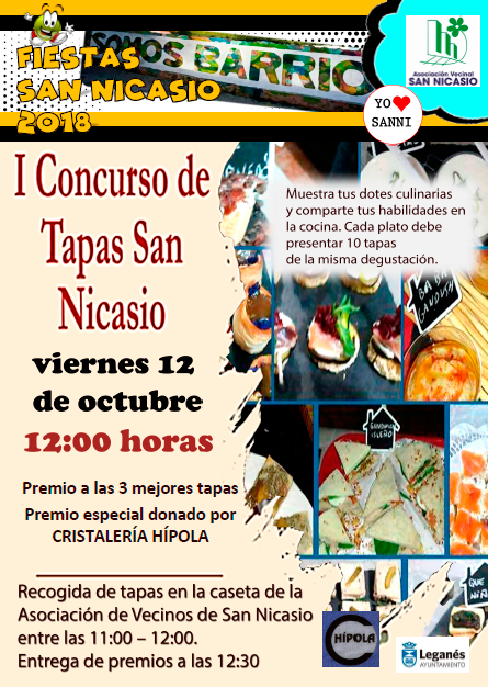 CONCURSO DE TAPAS Fiestas San Nicasio 2018 Asociación Vecinal San Nicasio (2)